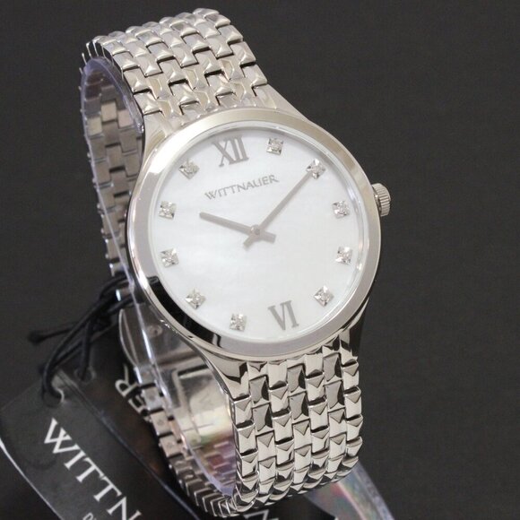 Wittnauer Ladies Cosmopolitan Watch 10 Hand Set Diamonds 34mm - Picture 2 of 13